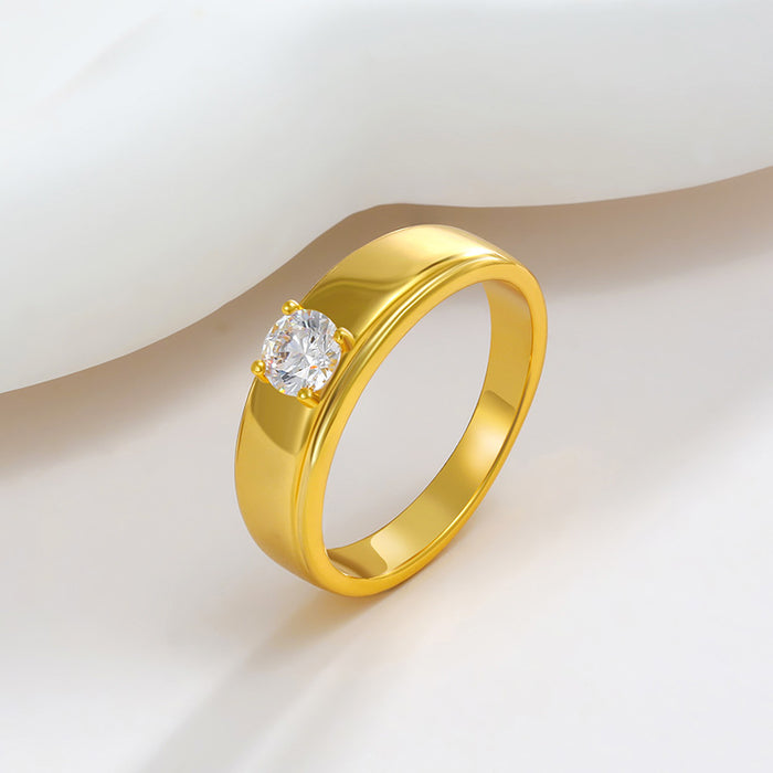 Wholesale Simple Light Luxury Temperament Open Ring for Women JDC-RS-XP003