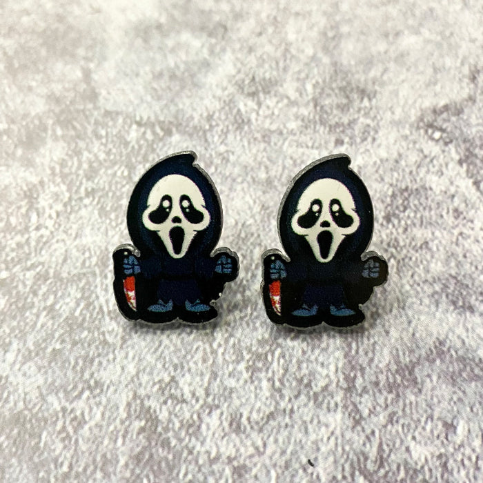 Wholesale  acrylic earrings horror movie characters holiday gift earrings