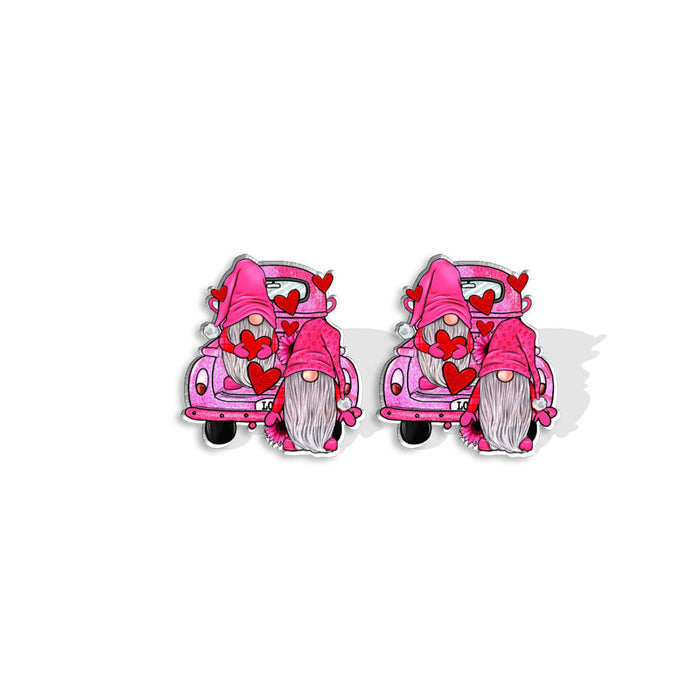 Wholesale Valentine's Day Cartoon Anime Acrylic Earrings (F) JDC-ES-XiangL066
