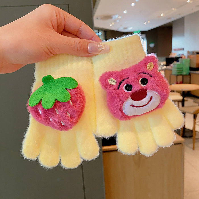Wholesale Children' s Bear Winter Gloves