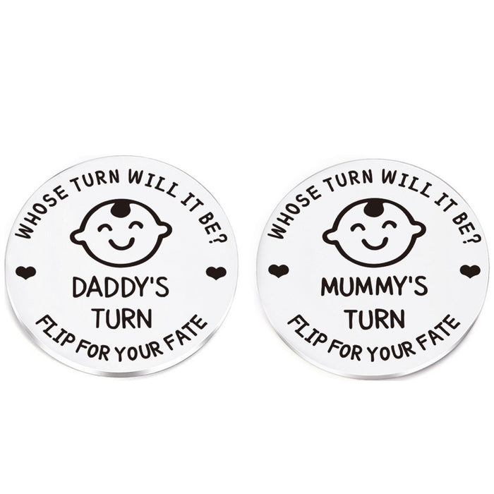 Wholesale Newborn commemorative coin baby stainless steel decision coin