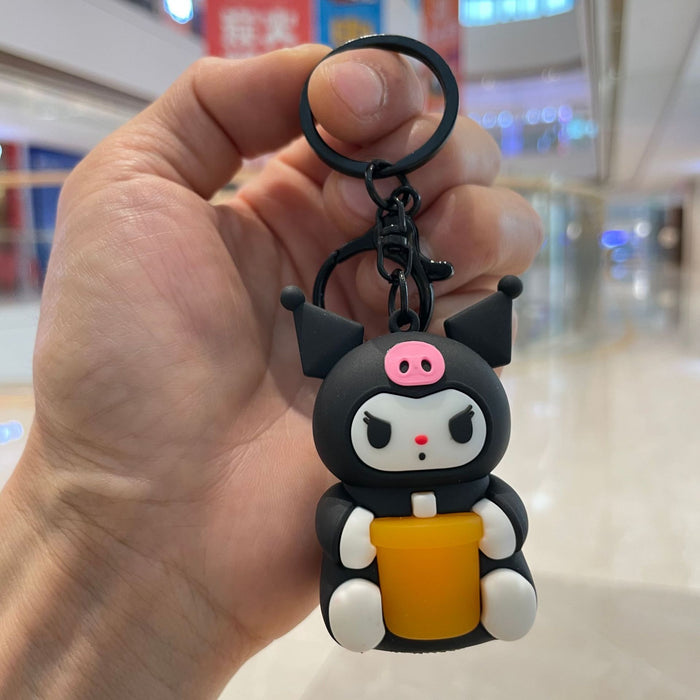 Wholesale Luminous night light keychain pendant, car bag hanging decoration, claw machine, small gift wholesale