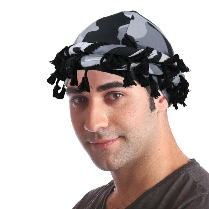 Wholesale Camouflage printed headscarf hat, men's and women's street trend pullover hat color