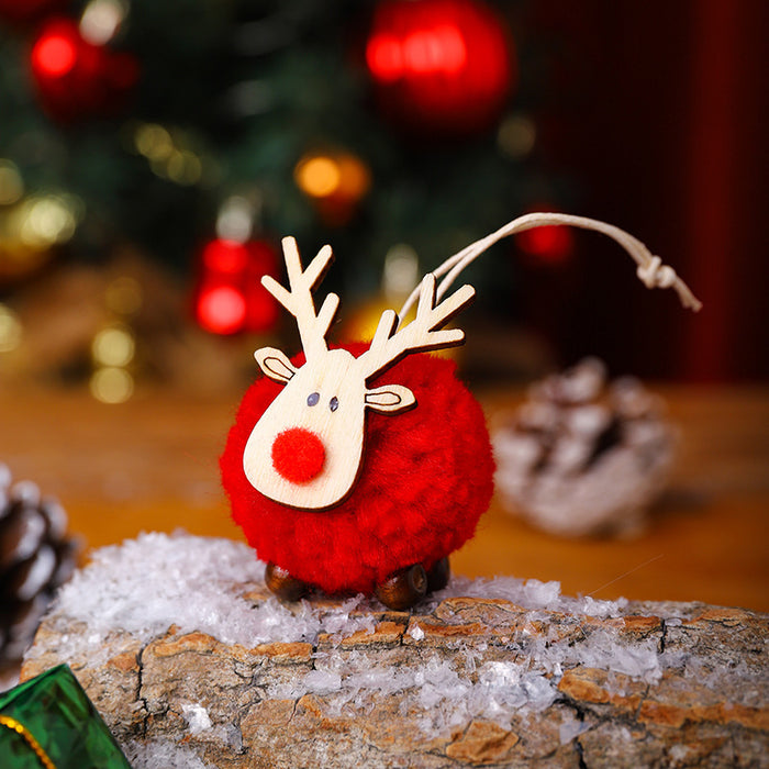 Wholesale Christmas Decoration Pendant Wool Felt Deer Pendant Christmas Tree Pendant Accessories Gift