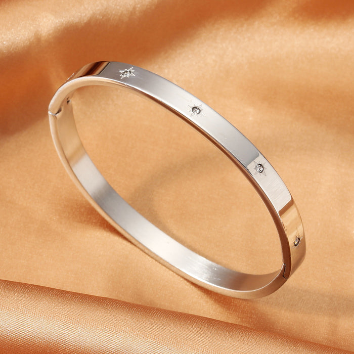 Wholesale Sophisticated &  Elegant: Light Luxury Titanium Steel Bangle