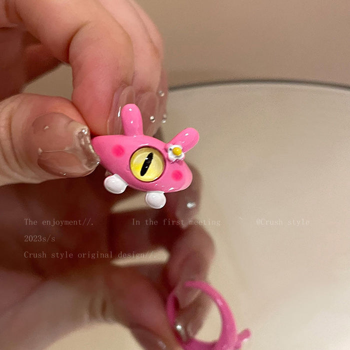 Wholesale Ring Cat Cartoon Niche Personality Ring Finger Ring