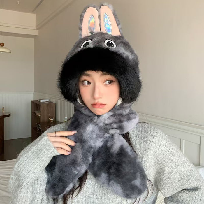 Wholesale Winter warm hat with one-piece cold protection