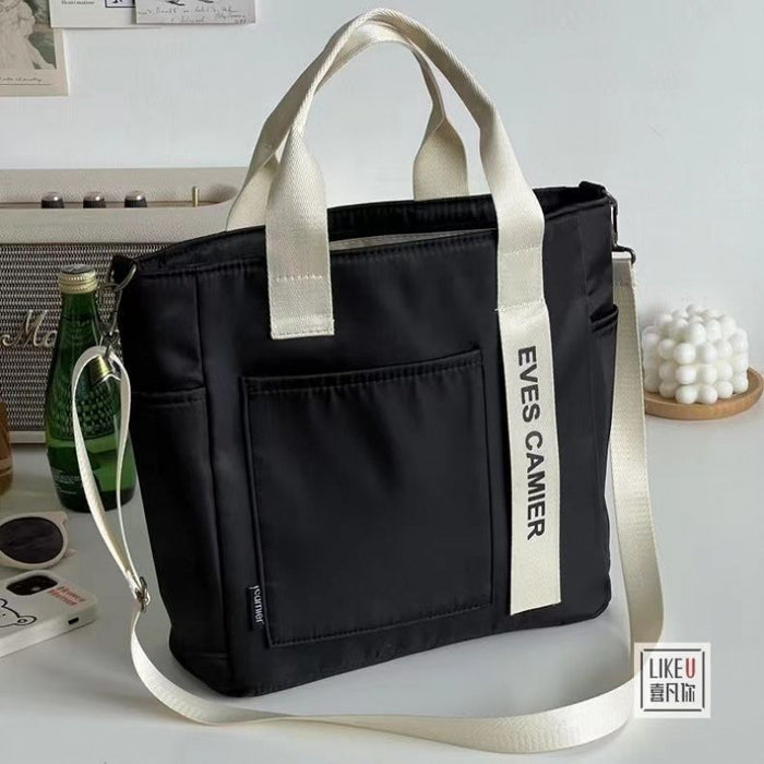 Wholesale Waterproof Shaped Tote Canvas Hand Crossbody Bag Simple All-match Shoulder Portable Lunch Box Bag