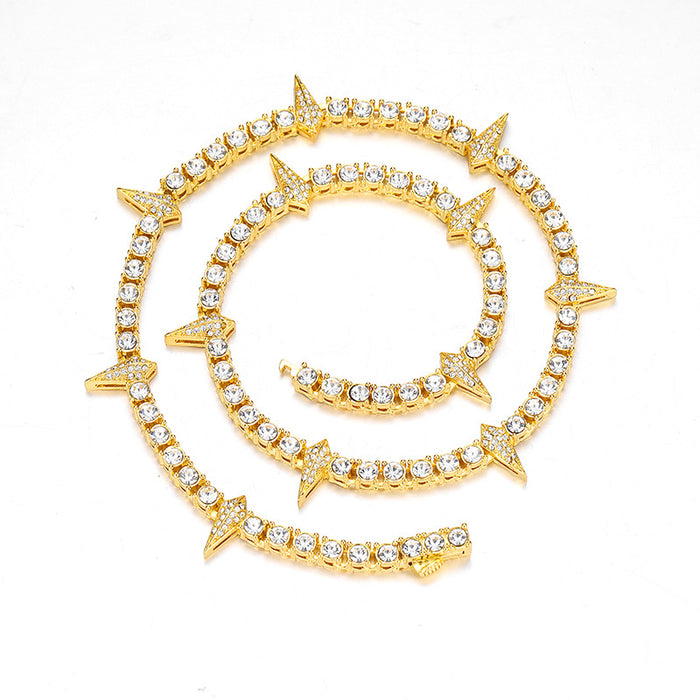Wholesale Full Diamond Alloy Men's Necklace JDC-NE-XuanDi005