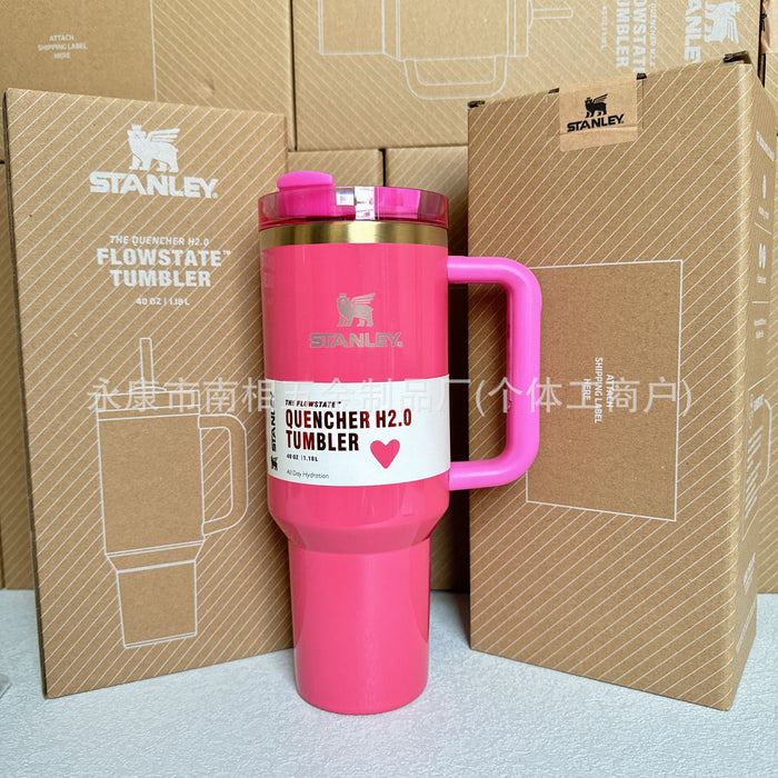 Wholesale 40oz giant straw cup,  car-friendly stainless steel large capacity ice bullies cup