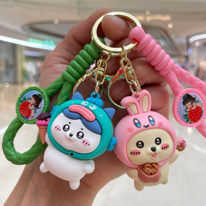 Wholesale Keychain Cartoon Doll Car Keychain Backpack Pendant Couple Exquisite Small Gift Wholesale