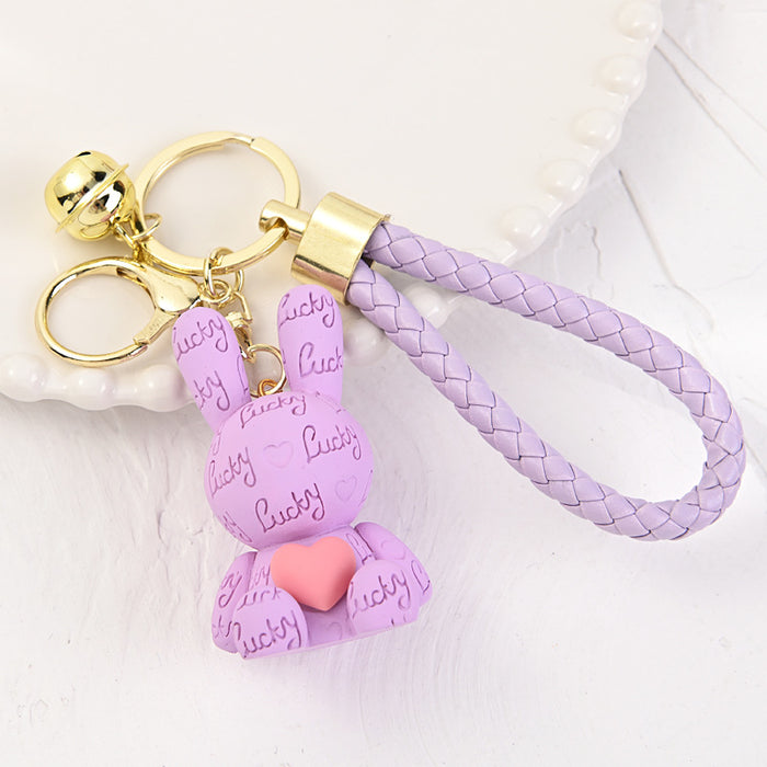 Wholesale Cartoon resin keychain creative cute car keychain keychain