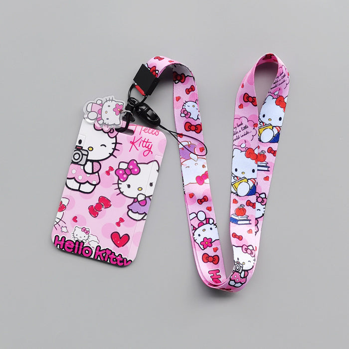 Wholesale Lanyard Keychain Cartoon animation hard bus card