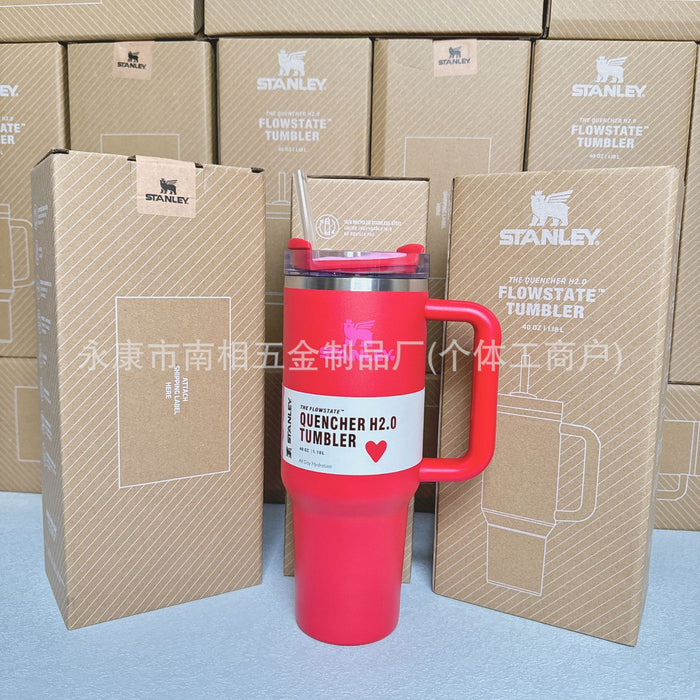 Wholesale 40oz giant straw cup,  car-friendly stainless steel large capacity ice bullies cup