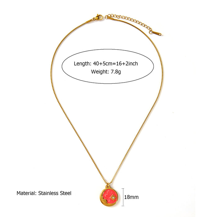 Wholesale Fashionable ocean style shell necklace paired with personalized stainless steel starfish shrimp pendant wholesale