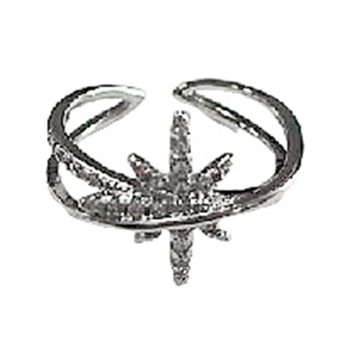 Wholesale Surrounded by stars, this ring features a minimalist and niche design, exuding a versatile temperament. It is a versatile open ring