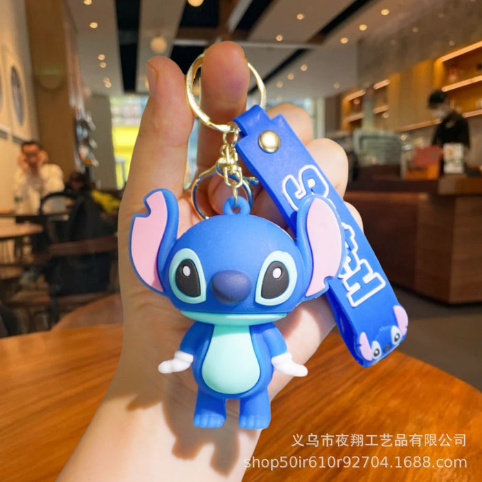 Wholesale Cute Cartoon Flocked Doll Keychain