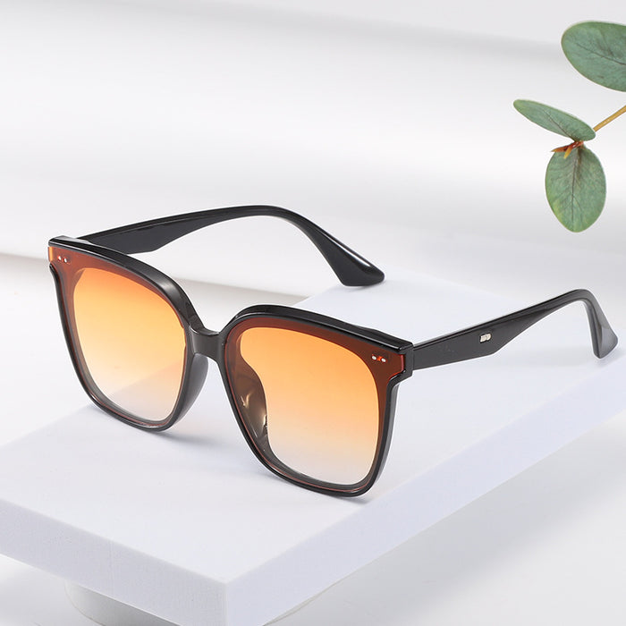 Wholesale Casual style retro versatile square frame full frame sunglasses for daily commuting