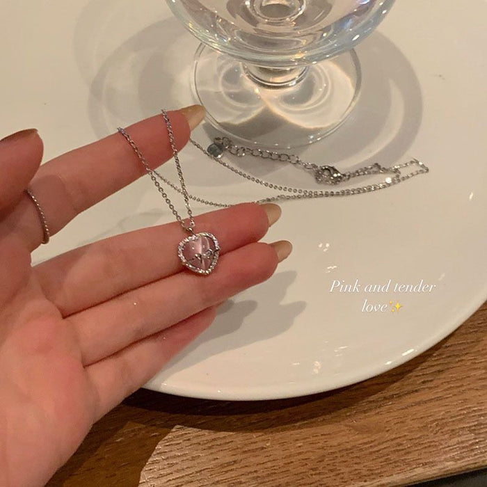 Wholesale Women's light luxury titanium steel versatile collarbone chain with high-end feel, simple and versatile necklace