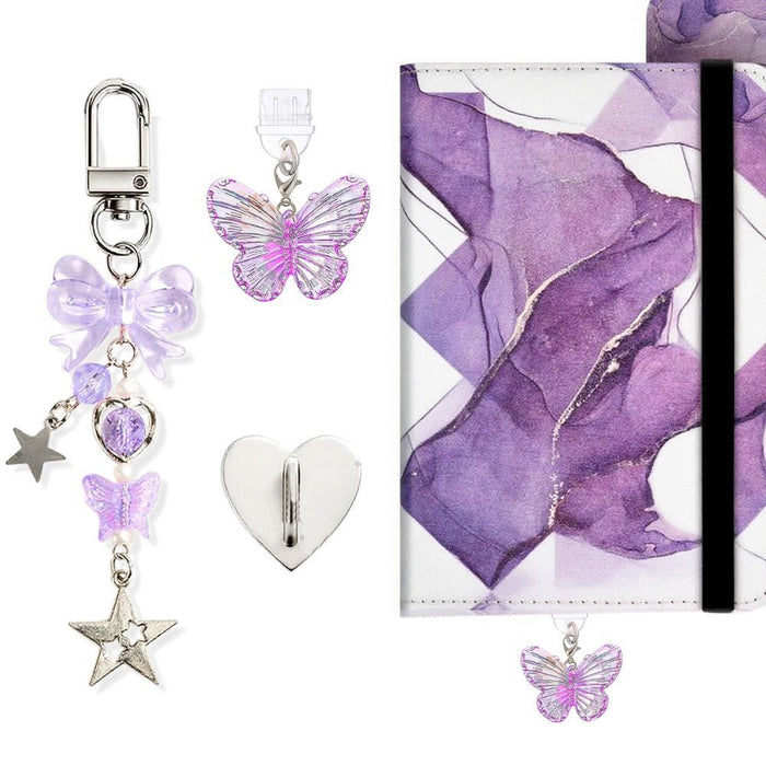 Wholesale Cute printed kitten Mobile Phone Stands charm