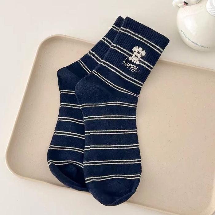 Wholesale Socks, mid tube socks, striped socks, versatile and casual