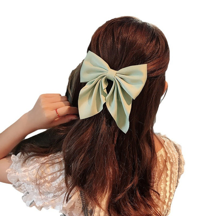 Wholesale Solid Color Fabric Bow Hair Clip JDC-HC-Diqian004