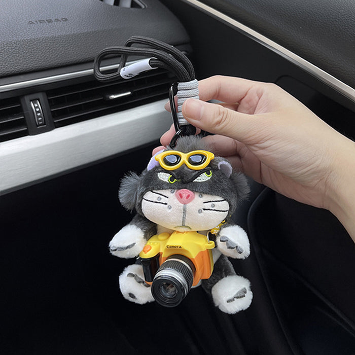 Wholesale Cute Plush Pendant Bow Car Keychain Car Hanging Bag Pendant Keychain