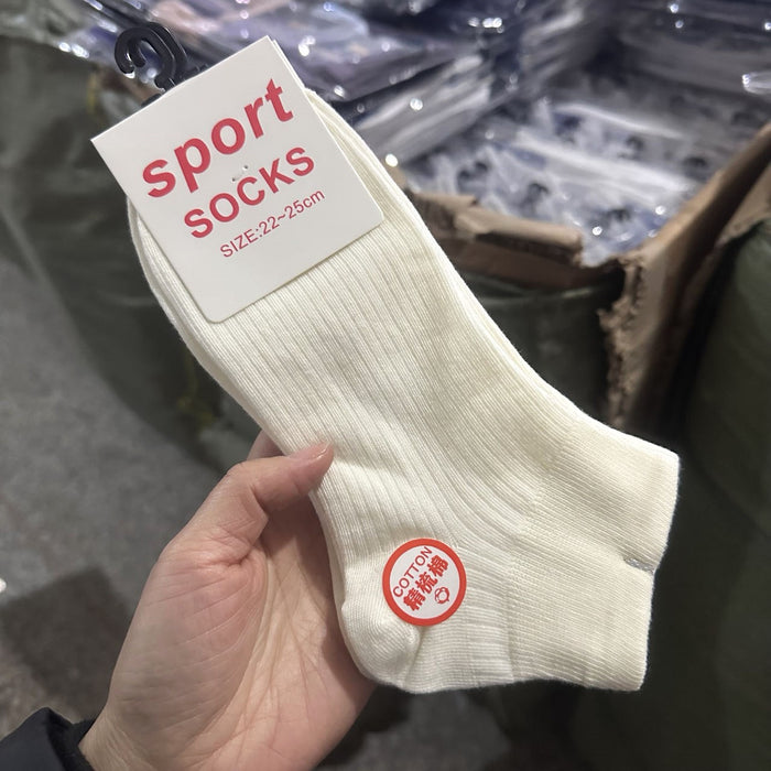Wholesale Thin breathable low top socks, boat socks, short socks, cotton socks