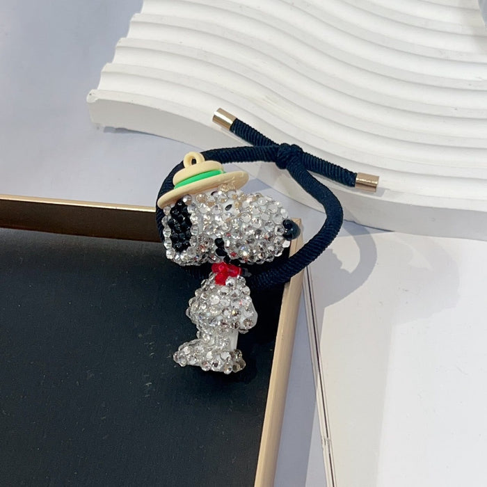 Wholesale full diamond hairpin rhinestone hair band cute cartoon hair tie cover