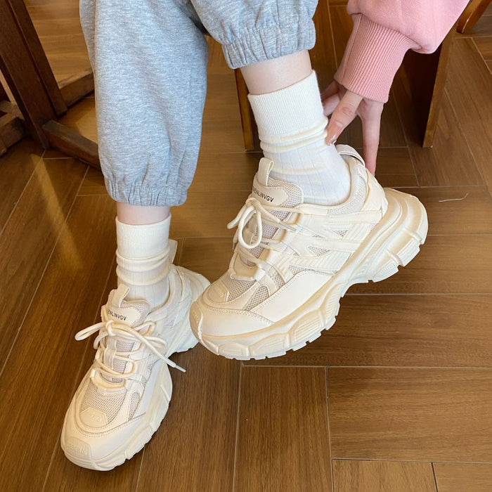 Wholesale Fashionable boneless pile socks with vertical stripe design, versatile and slimming, modified legs, retro style