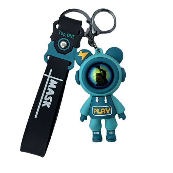 Wholesale Creative keychain, soft rubber figurine, key pendant, car bag decoration