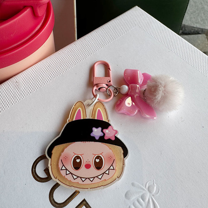 Wholesale Cartoon Mobile Phone Chain Trinket Keychain Pendant Cartoon Monster Doll Versatile Car Chain