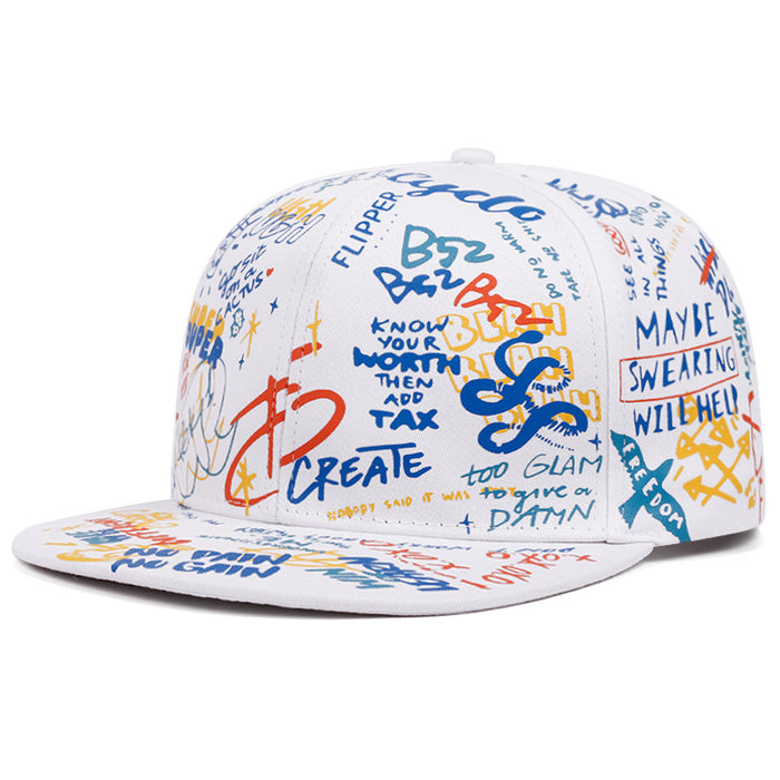 Wholesale Colorful Graffiti Hip-Hop Baseball Cap
