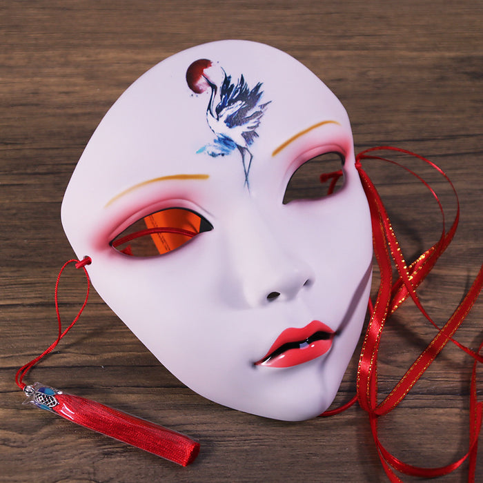 Wholesale Animistic Internet Celebrity Adult Party Mask Full Face Chinese Style Hand-painted Decoration Hanfu Accessories Members Exclusive