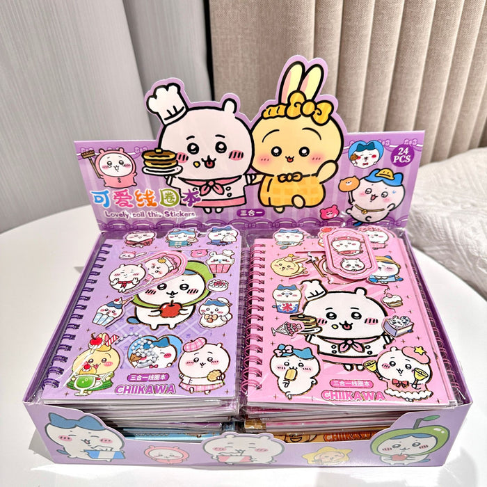 Wholesale Lovable Coil Three-in-One Cartoon Gao Yan Value Notebook Sticker