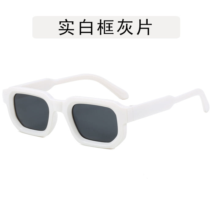 Wholesale Square frame sunglasses, new retro polygon sunglasses, simple and high-end fashion glasses
