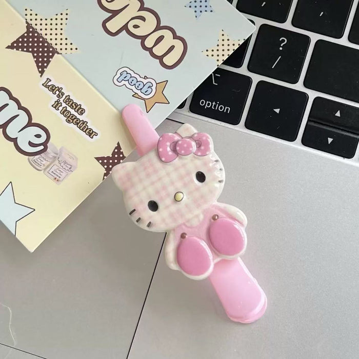 Wholesale Cartoon Plaid Cute Long Billed Duck Clip