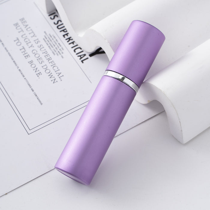 Wholesale 5ml Flat Head Glass Liner Spray Bottle Aluminum Shell Cosmetic Perfume Bottle Keychain JDC-KC-ZY044