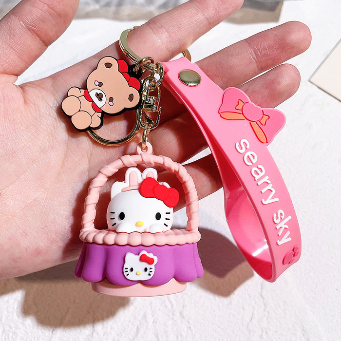 Wholesale Cartoon Silicone Doll Keychain JDC-KC-QiChao024