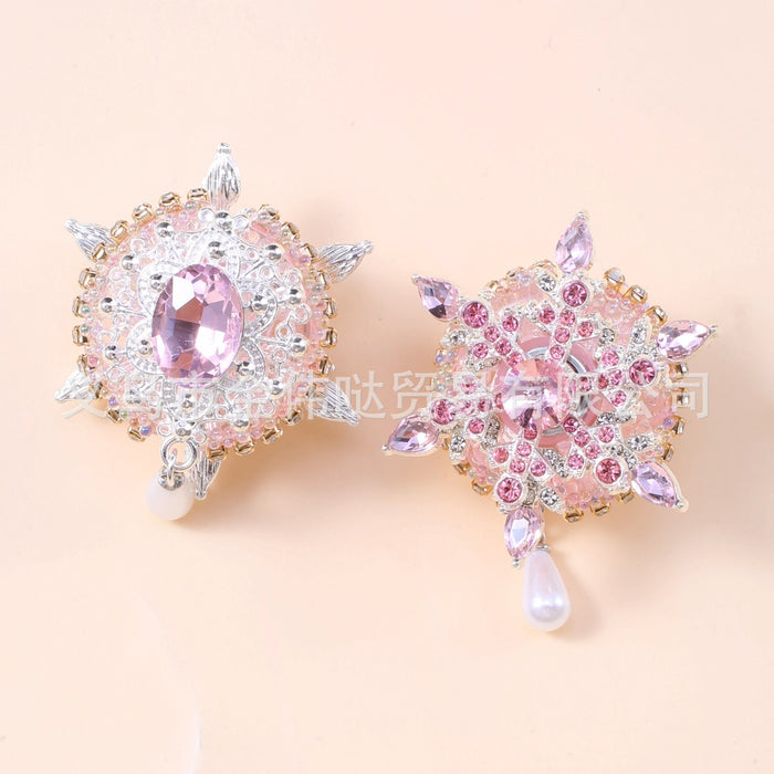 Wholesale Snowflake Clay Accessories Diy Necklace Mobile Phone Chain Car Pendant Keychain Jewelry Accessories JDC-DIY-JinWD001