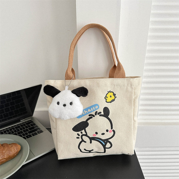 Wholesale Canvas bag for commuting, hand-held bento bag, niche design, casual tote bag