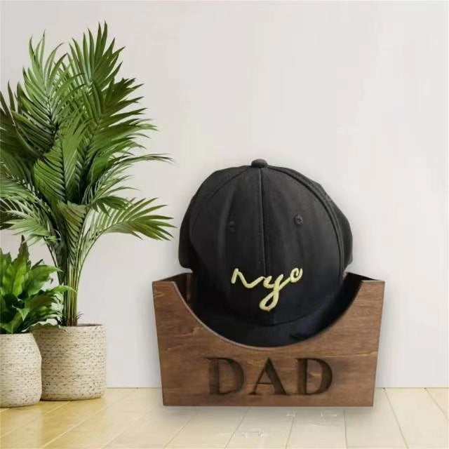 Wholesale Wooden handicrafts for gift baseball cap storage rack