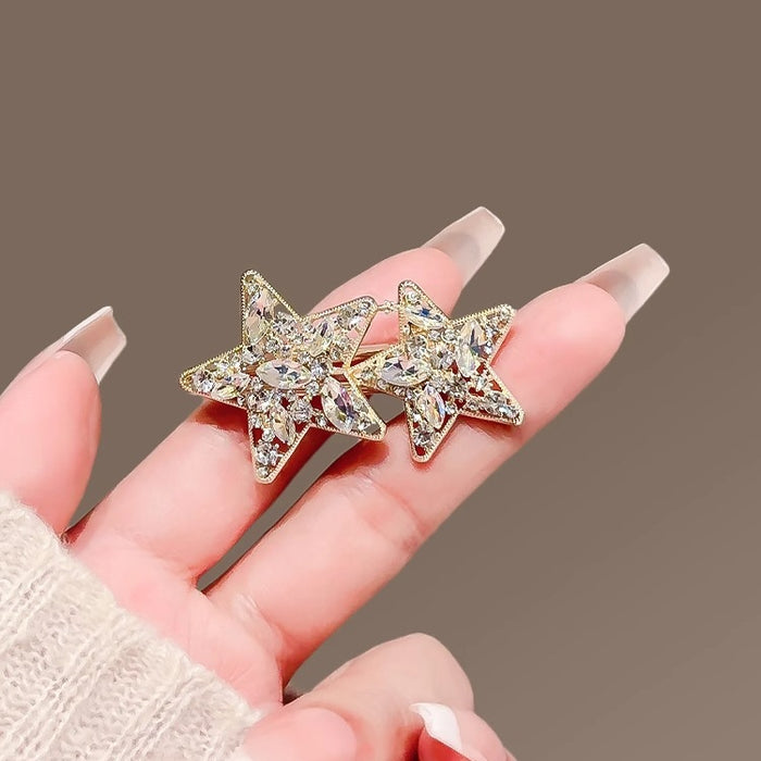 Wholesale metal hair clip women' s new side bangs clip star hair clip