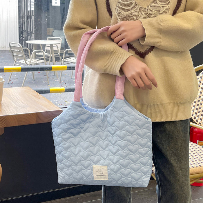 Wholesale Love shoulder bag, large capacity canvas bag