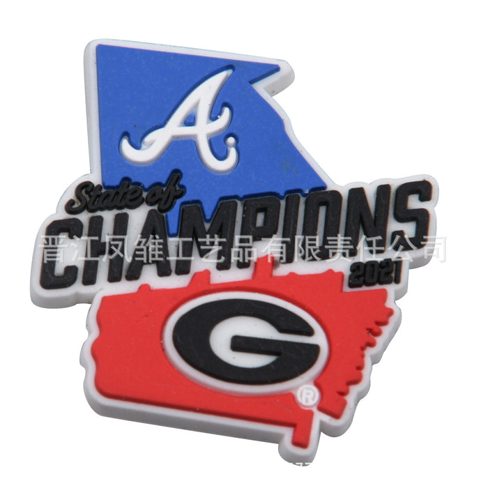 Wholesale 50pcs Rugby Series Shoes Charms detachable