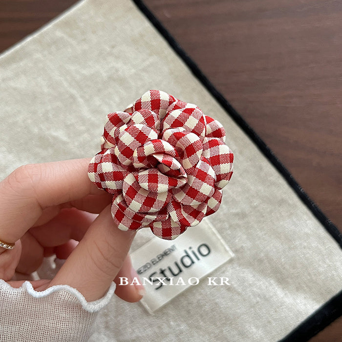 Wholesale Flower Gripper New Fabric Fashion Back of the Head