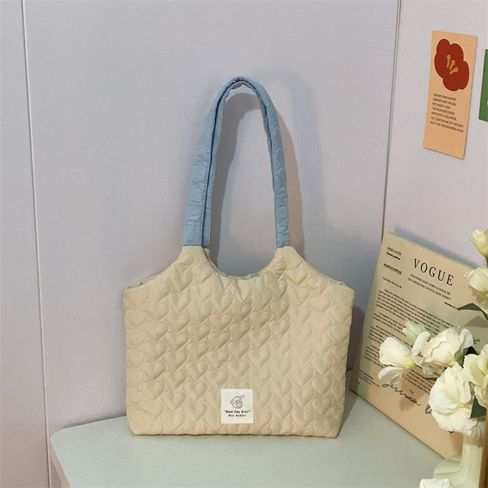 Wholesale Love shoulder bag, large capacity canvas bag