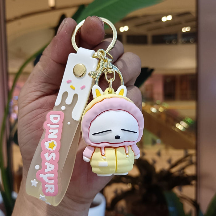 Wholesale Silicone Cartoon Doll Keychain JDC-KC-YiChang-006