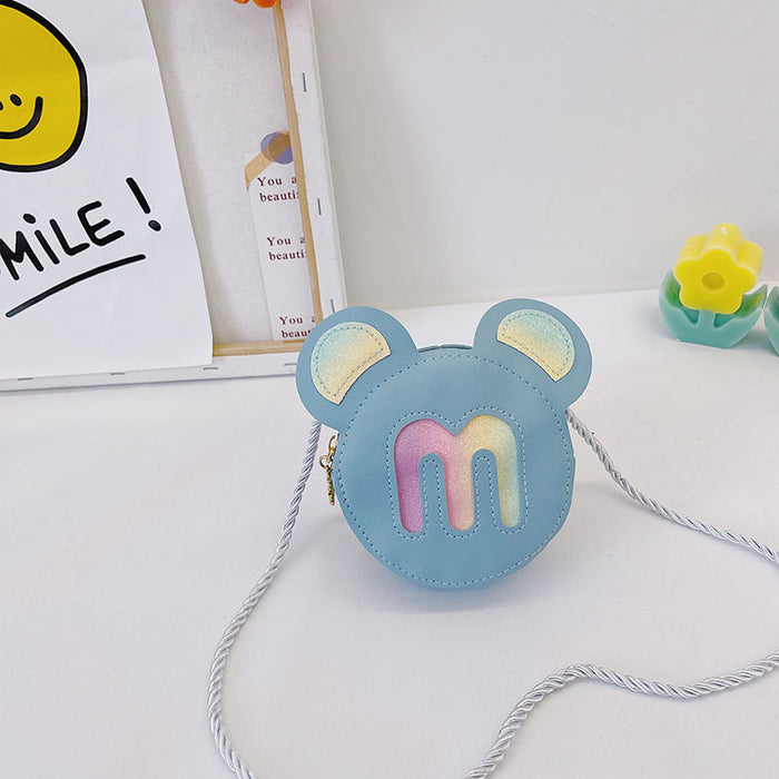 Wholesale Creative sequin rainbow shoulder bag, women's cartoon children's bag, new cute crossbody bag, zero wallet