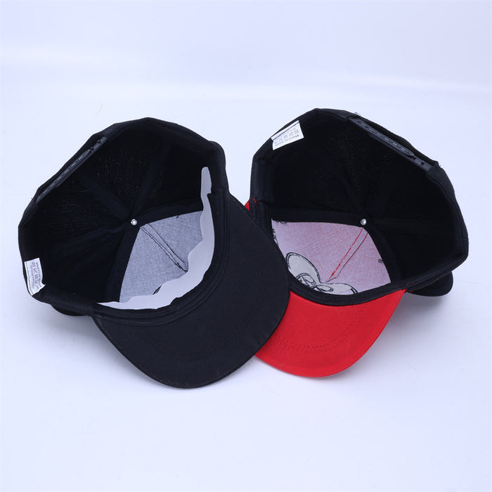 Wholesale Trendy Cute Cartoon Kids Baseball Cap Flat Brim Adjustable Sun Protection